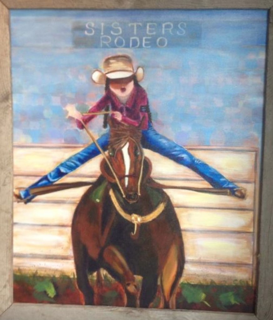 Cowgirl Up Painting