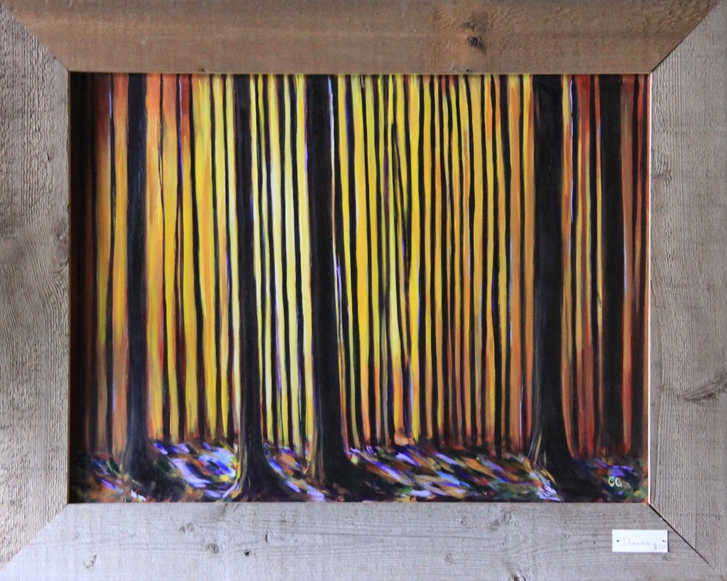 Peaceful forest setting